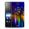 Дизайнерский пластиковый чехол для Sony Xperia TX Сингапур