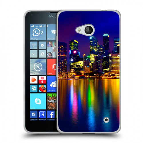 Дизайнерский пластиковый чехол для Microsoft Lumia 640 Сингапур