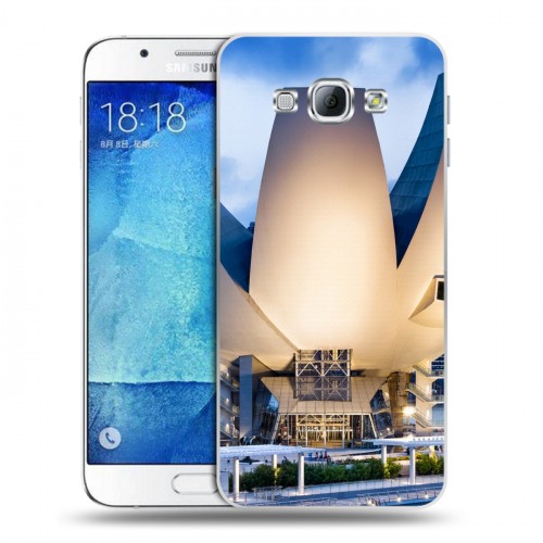 Дизайнерский пластиковый чехол для Samsung Galaxy A8 Сингапур