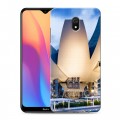 Дизайнерский силиконовый с усиленными углами чехол для Xiaomi RedMi 8A Сингапур