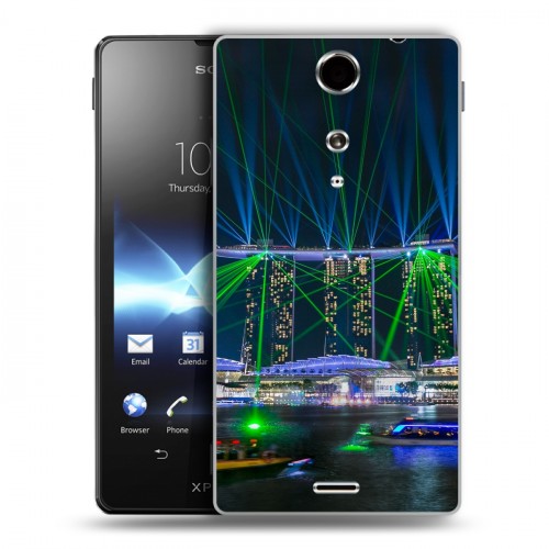 Дизайнерский пластиковый чехол для Sony Xperia TX Сингапур