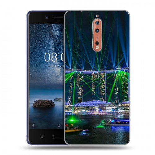 Дизайнерский пластиковый чехол для Nokia 8 Сингапур