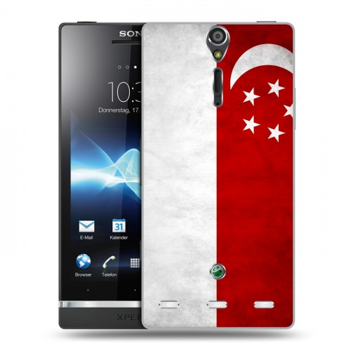 Дизайнерский пластиковый чехол для Sony Xperia S Сингапур