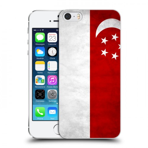 Дизайнерский пластиковый чехол для Iphone 5s Сингапур