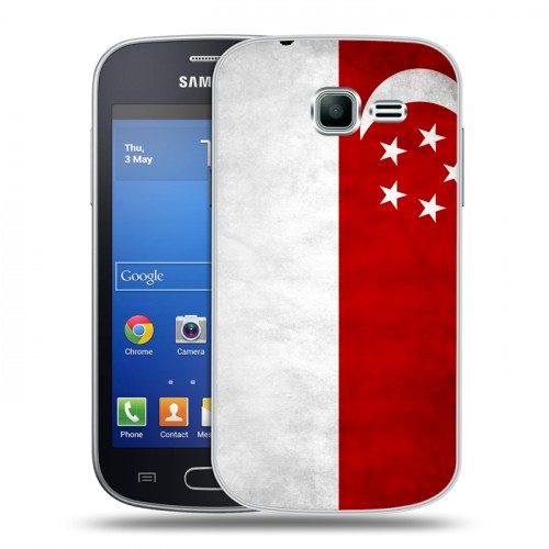 Дизайнерский пластиковый чехол для Samsung Galaxy Trend Lite Сингапур