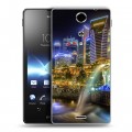 Дизайнерский пластиковый чехол для Sony Xperia TX Сингапур