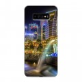 Дизайнерский пластиковый чехол для Samsung Galaxy S10 Plus Сингапур