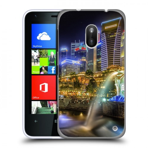 Дизайнерский пластиковый чехол для Nokia Lumia 620 Сингапур