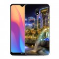 Дизайнерский силиконовый с усиленными углами чехол для Xiaomi RedMi 8A Сингапур