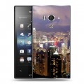 Дизайнерский пластиковый чехол для Sony Xperia acro S Сингапур