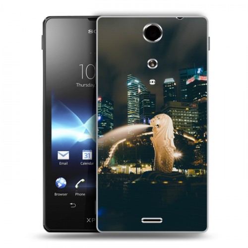 Дизайнерский пластиковый чехол для Sony Xperia TX Сингапур