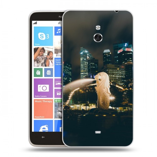 Дизайнерский пластиковый чехол для Nokia Lumia 1320 Сингапур