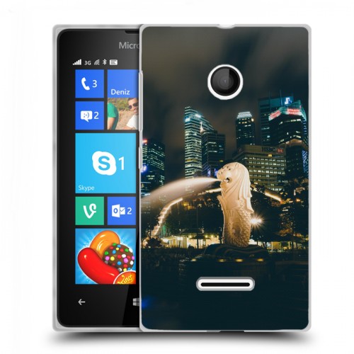 Дизайнерский пластиковый чехол для Microsoft Lumia 435 Сингапур