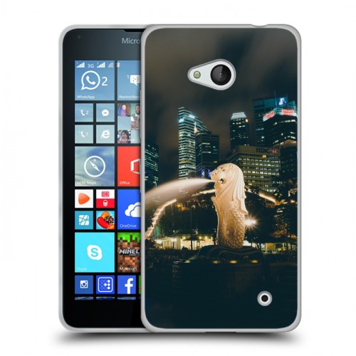 Дизайнерский пластиковый чехол для Microsoft Lumia 640 Сингапур