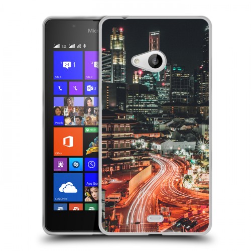 Дизайнерский пластиковый чехол для Microsoft Lumia 540 Сингапур