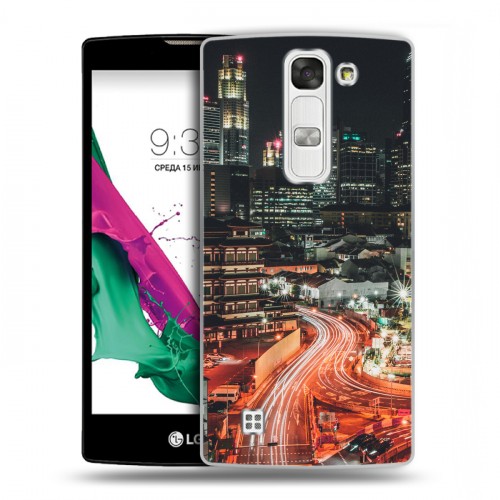 Дизайнерский пластиковый чехол для LG G4c Сингапур