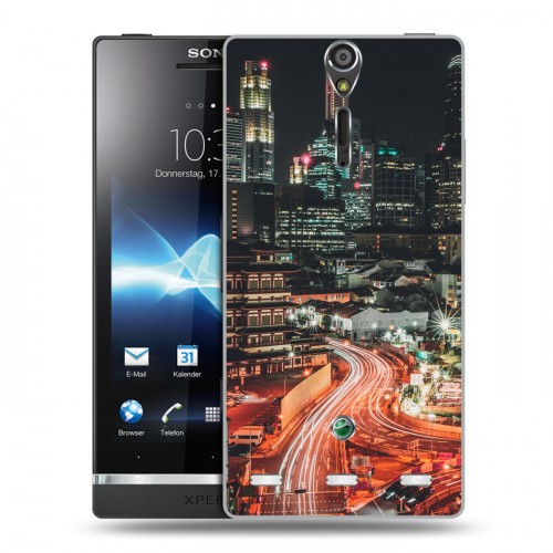 Дизайнерский пластиковый чехол для Sony Xperia S Сингапур