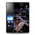 Дизайнерский пластиковый чехол для Sony Xperia TX Сингапур