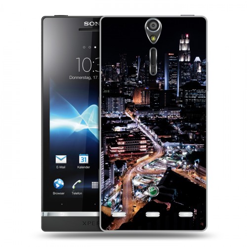 Дизайнерский пластиковый чехол для Sony Xperia S Сингапур