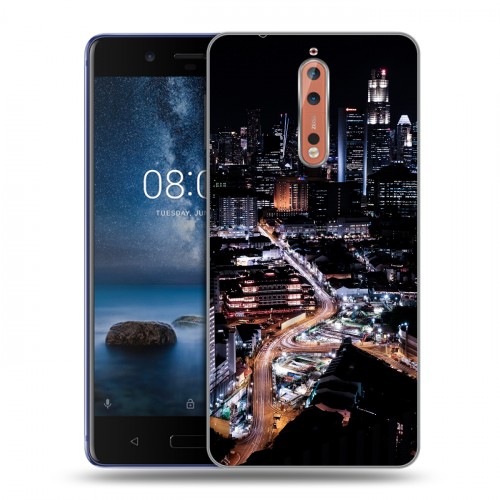 Дизайнерский пластиковый чехол для Nokia 8 Сингапур