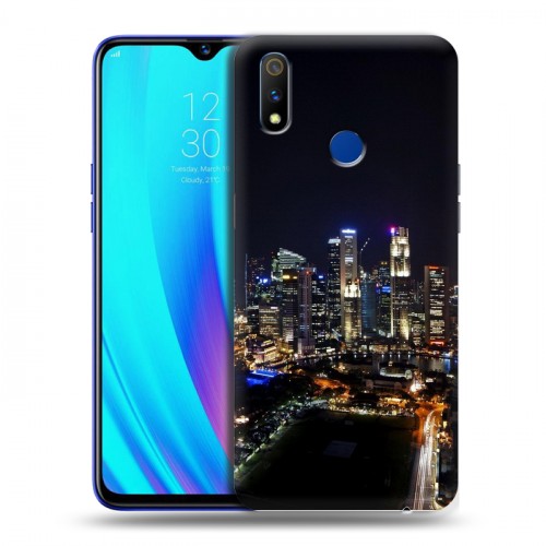 Дизайнерский пластиковый чехол для Realme 3 Pro Сингапур