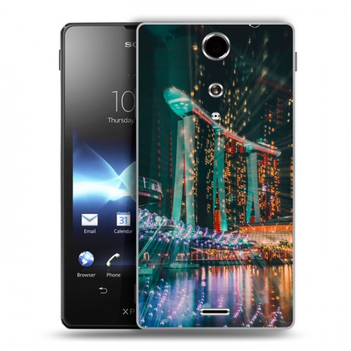 Дизайнерский пластиковый чехол для Sony Xperia TX Сингапур