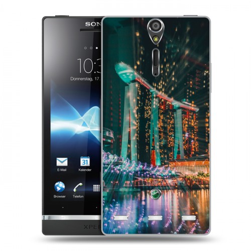 Дизайнерский пластиковый чехол для Sony Xperia S Сингапур