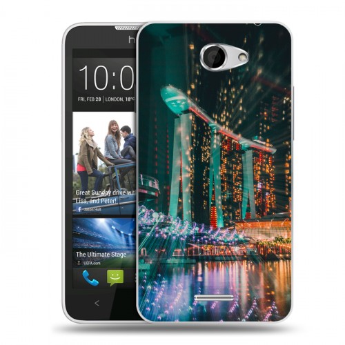 Дизайнерский пластиковый чехол для HTC Desire 516 Сингапур