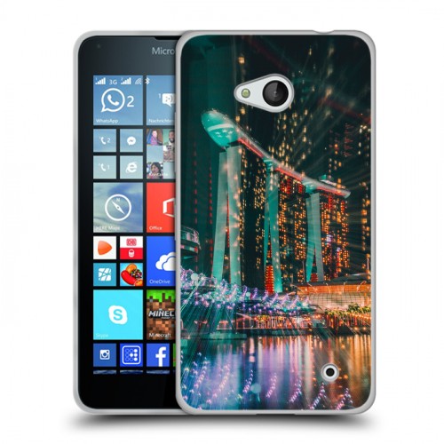 Дизайнерский пластиковый чехол для Microsoft Lumia 640 Сингапур