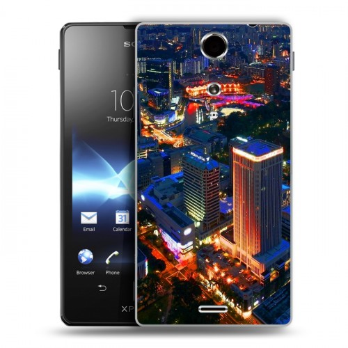 Дизайнерский пластиковый чехол для Sony Xperia TX Сингапур