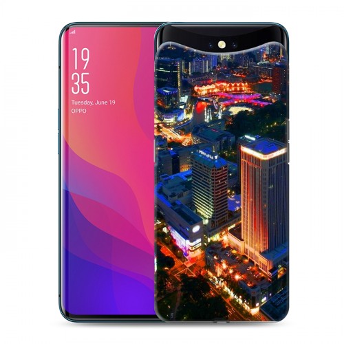 Дизайнерский силиконовый чехол для OPPO Find X Сингапур