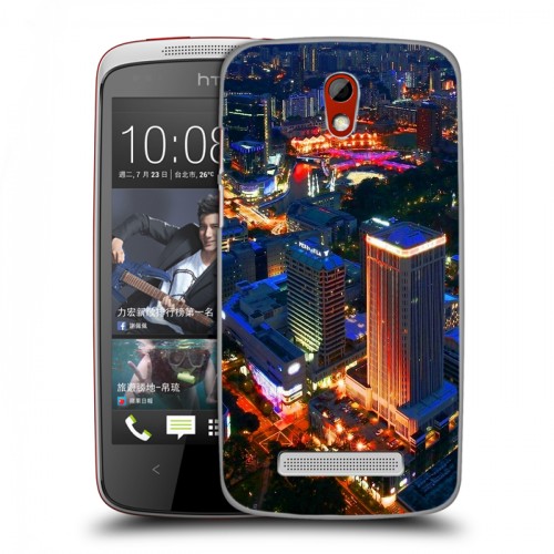 Дизайнерский пластиковый чехол для HTC Desire 500 Сингапур
