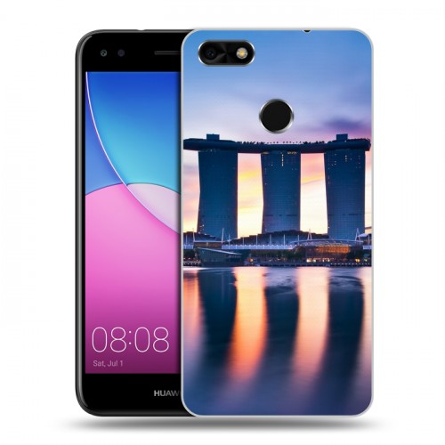 Дизайнерский пластиковый чехол для Huawei Nova Lite (2017) Сингапур