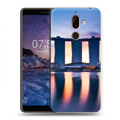 Дизайнерский пластиковый чехол для Nokia 7 Plus Сингапур