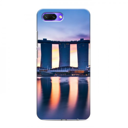 Дизайнерский силиконовый с усиленными углами чехол для Huawei Honor 10 Сингапур
