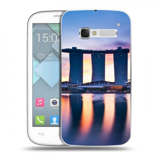 Дизайнерский пластиковый чехол для Alcatel One Touch Pop C5 Сингапур