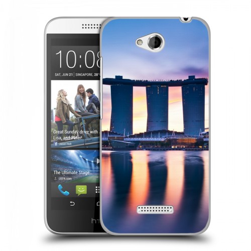 Дизайнерский пластиковый чехол для HTC Desire 616 Сингапур