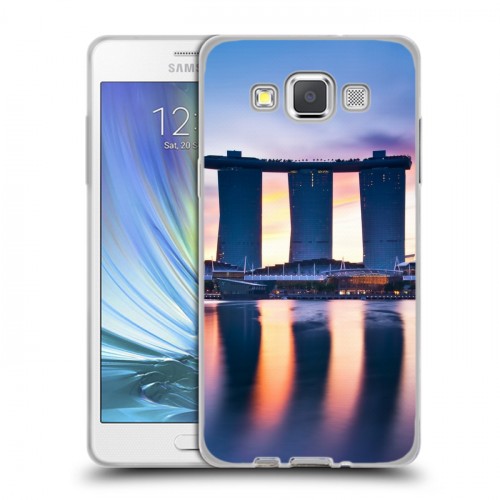 Дизайнерский пластиковый чехол для Samsung Galaxy A5 Сингапур