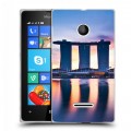 Дизайнерский пластиковый чехол для Microsoft Lumia 435 Сингапур