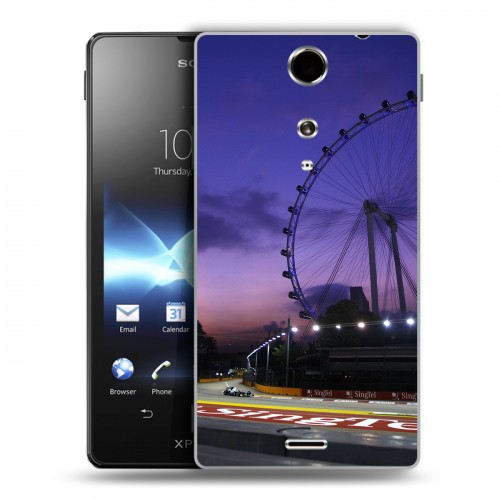 Дизайнерский пластиковый чехол для Sony Xperia TX Сингапур