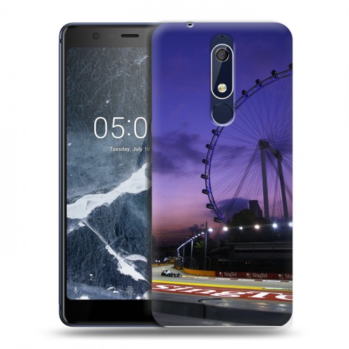 Дизайнерский пластиковый чехол для Nokia 5.1 Сингапур