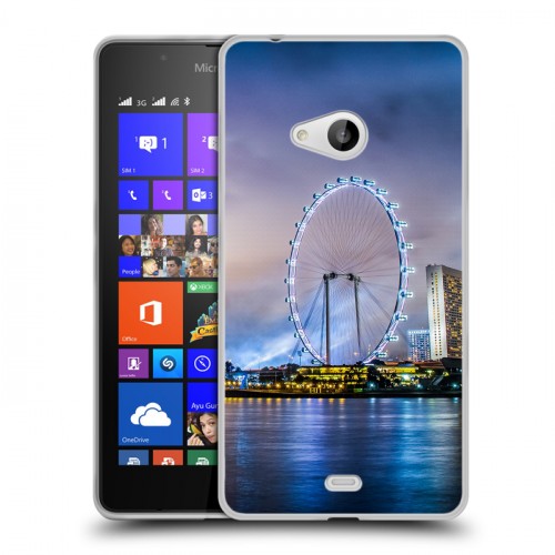 Дизайнерский пластиковый чехол для Microsoft Lumia 540 Сингапур