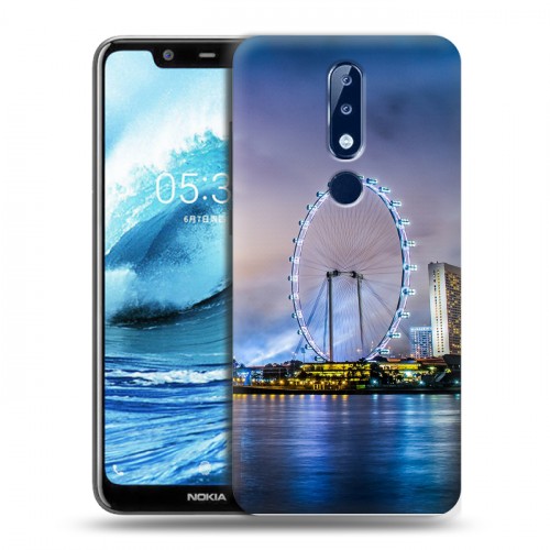 Дизайнерский силиконовый чехол для Nokia 5.1 Plus Сингапур