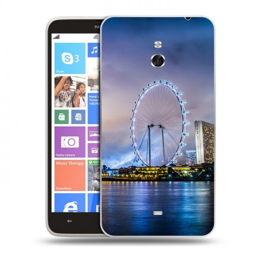 Дизайнерский пластиковый чехол для Nokia Lumia 1320 Сингапур