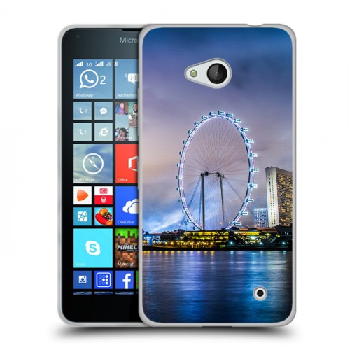 Дизайнерский пластиковый чехол для Microsoft Lumia 640 Сингапур