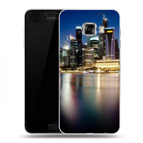 Дизайнерский пластиковый чехол для Samsung Galaxy C5 Сингапур