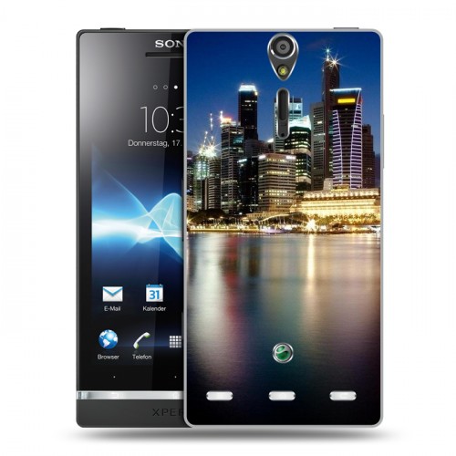 Дизайнерский пластиковый чехол для Sony Xperia S Сингапур