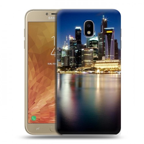 Дизайнерский пластиковый чехол для Samsung Galaxy J4 Сингапур