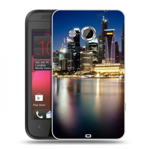 Дизайнерский пластиковый чехол для HTC Desire 200 Сингапур