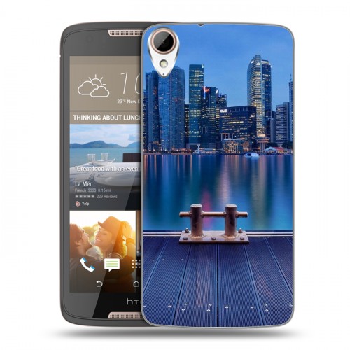 Дизайнерский силиконовый чехол для HTC Desire 828 Сингапур
